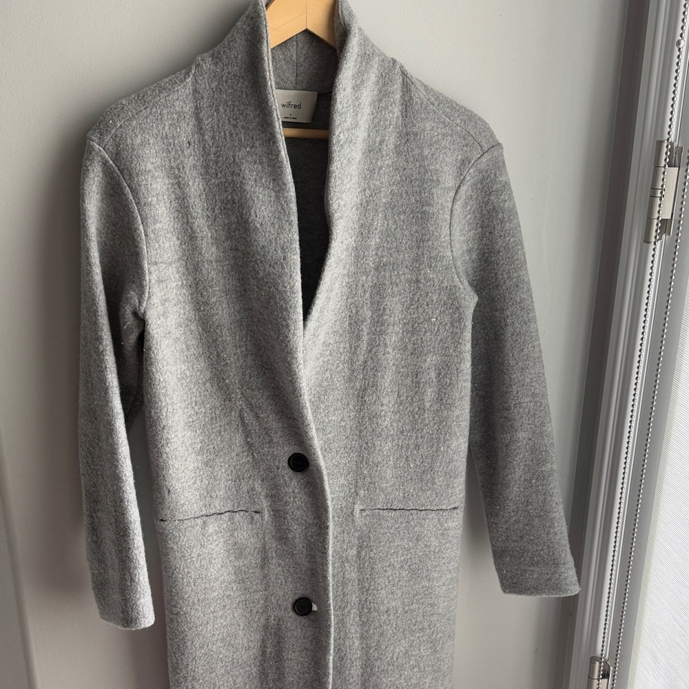 Gray Shawl Collar Women’s Coat